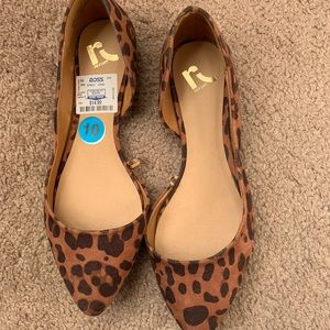 Leopard print flats